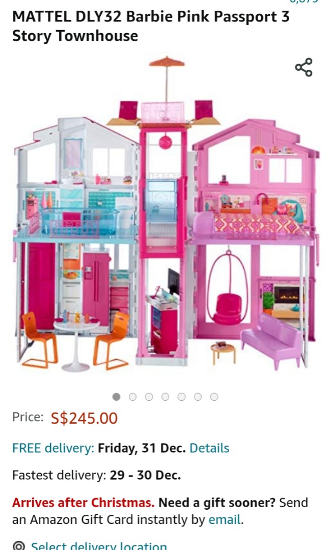 Barbie doll house town house Hobbies Toys Toys Games on Carousell