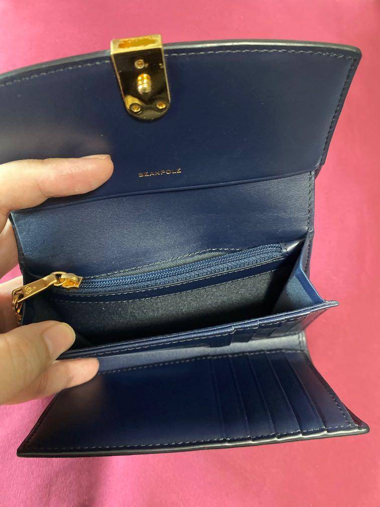 Beanpole short navy wallet