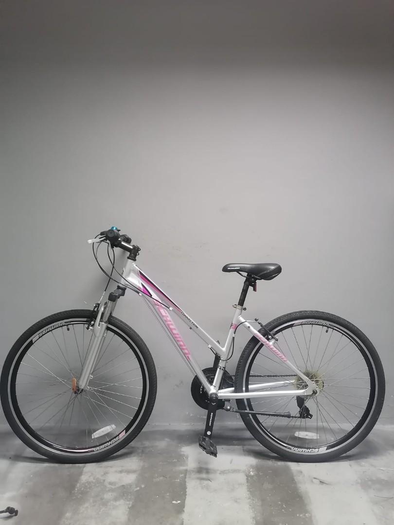 Bicycles Schwinn 28 City Bike with front suspension Aluminium lightweight chrome large frame Sports Equipment Bicycles Parts Bicycles on Carousell