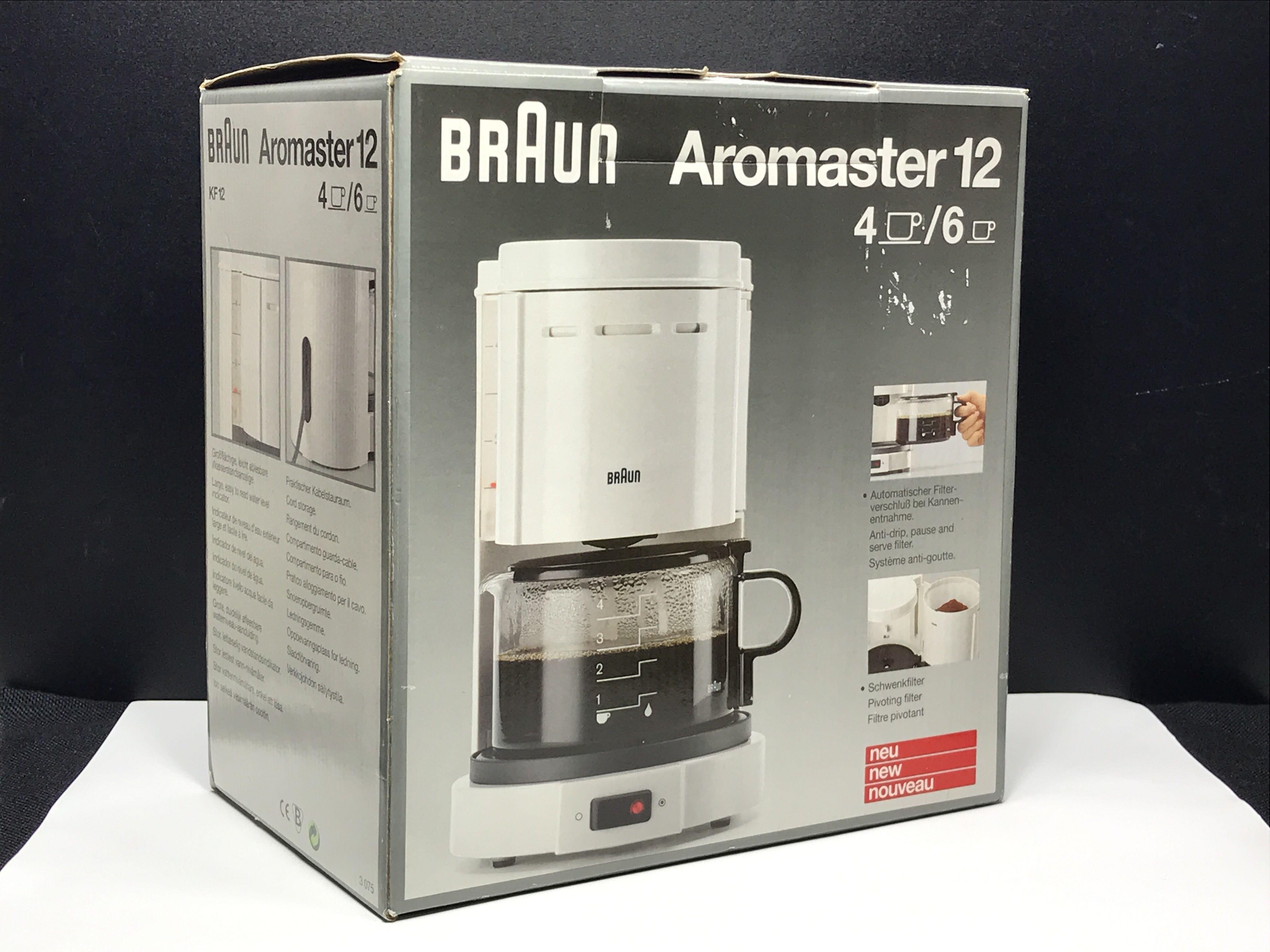 Braun Aromaster 4 Cup 3075 KF12 Compact Coffee Maker, Vintage