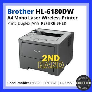 Brother HL 6180DW A4 Mono Laser Wireless Printer | Refurbished (Recondition/Second Hand)