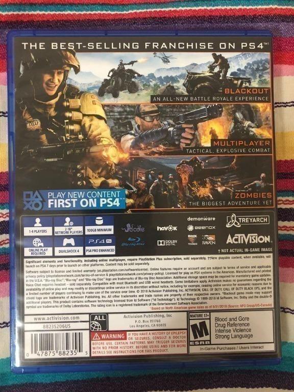Ps4 games call of duty black clearance ops 4