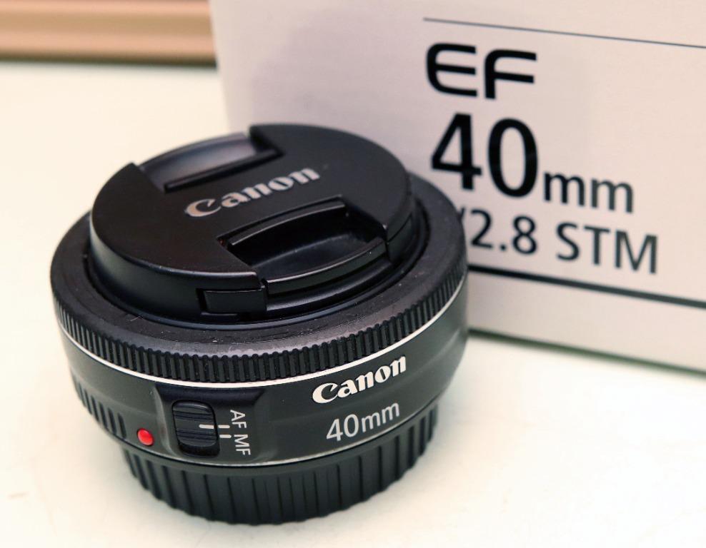 Canon Ef 40Mm F/2.8 Stm Lens, Photography, Lens & Kits On Carousell