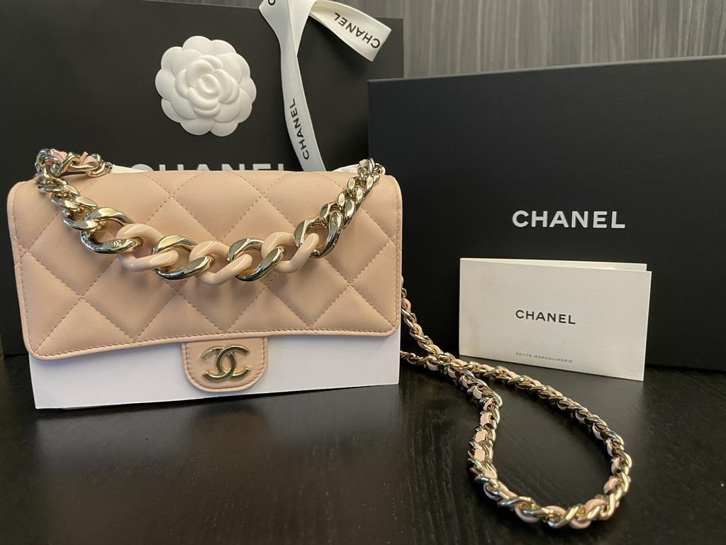 Chanel PLEXI CLASSIC Wallet On Chain AP2377 Flap Bag LIGHT BEIGE LIMITED  EDITION seasonal colour, Luxury, Bags & Wallets on Carousell