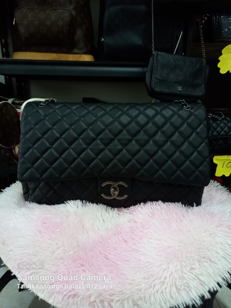 Channel XXL single flap jumbo genuine leather made in italy, Luxury