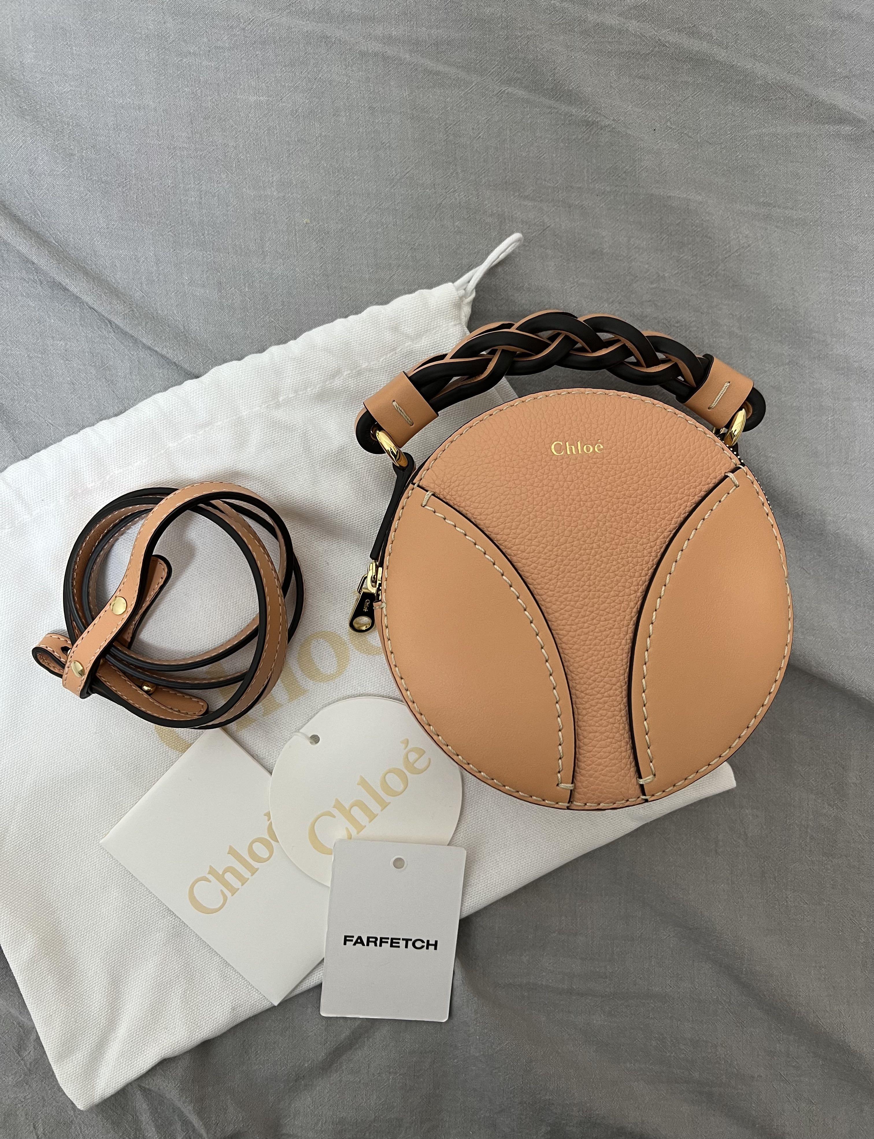 Chloe mini daria round bag Peach bloom