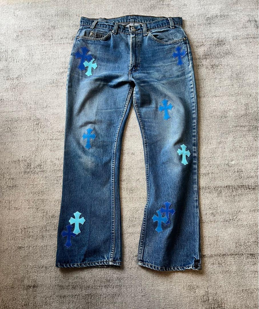 chrome hearts miami limited jeans，克羅心牛仔褲*SOLD, 男裝, 褲