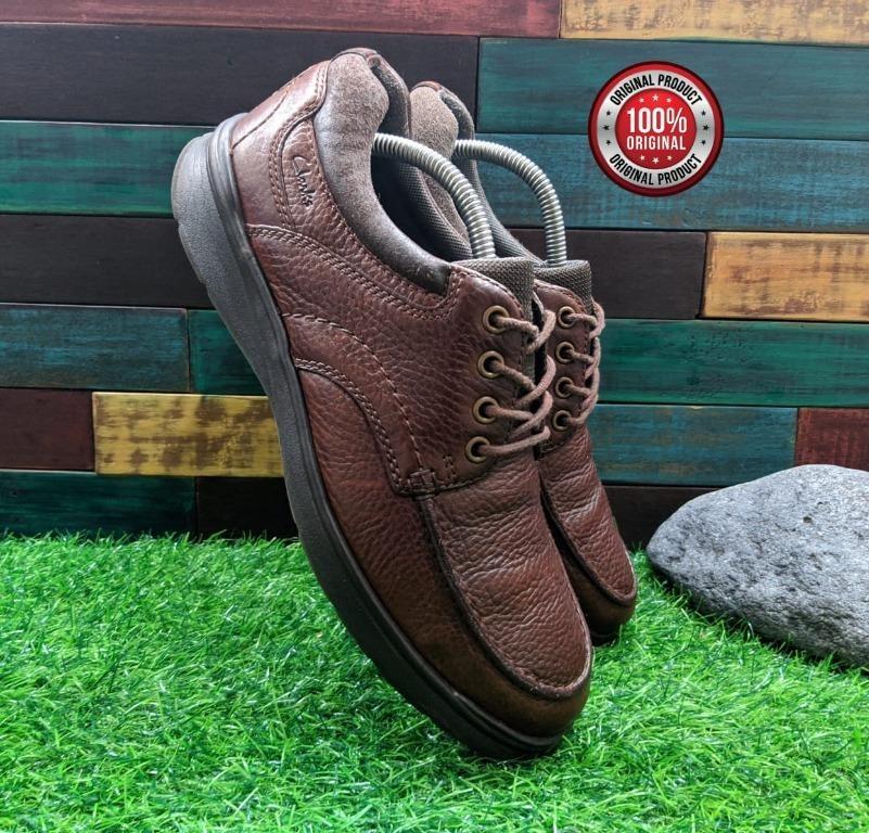 Clarks 14885 Cotrell Edge Wide Fit Mens Brown Leather Size 41 5 Fesyen Pria Sepatu Sepatu Formal di Carousell