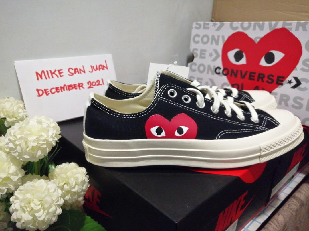 converse cdg black low