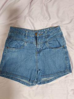 Classic High-Rise Denim Shorts 