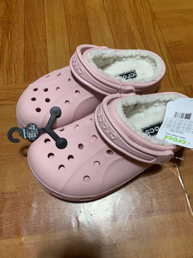 Ralen fuzz lined outlet clog pink