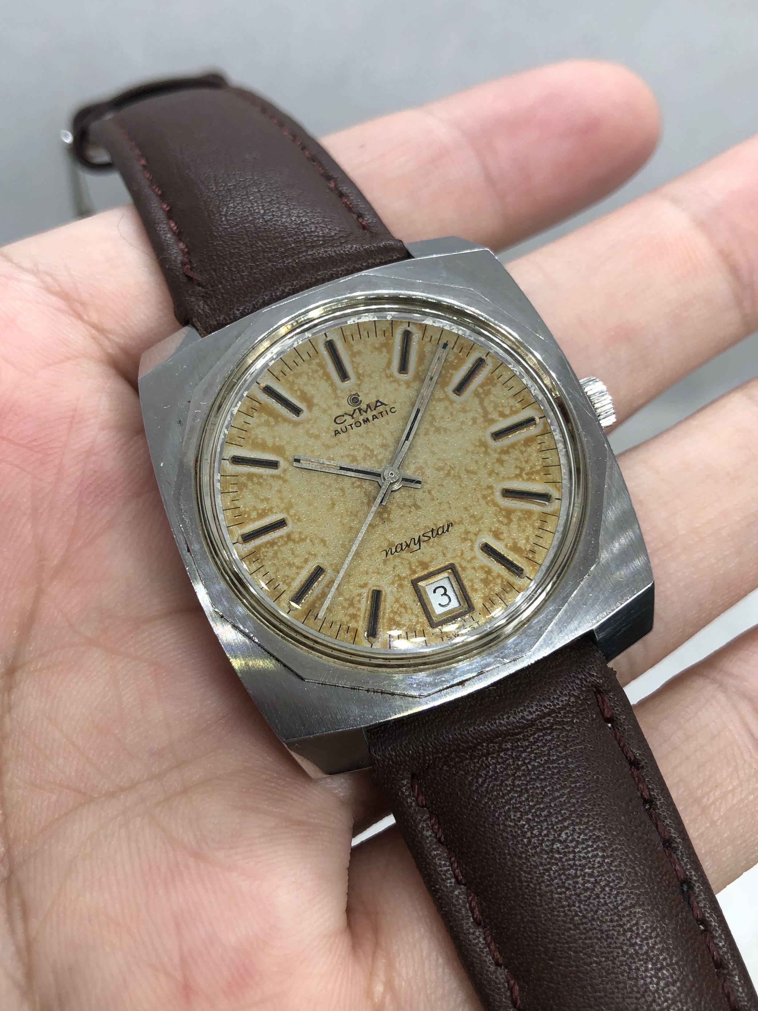 Cyma navy deals star watch price
