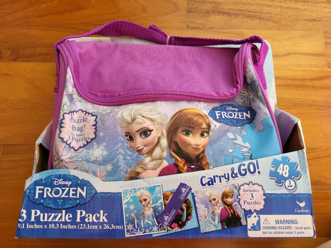 Disney Frozen puzzle bag, Hobbies & Toys, Toys & Games on Carousell