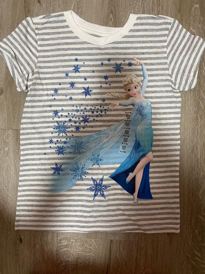 Disney Frozen Tee, Babies & Kids, Babies & Kids Fashion on Carousell