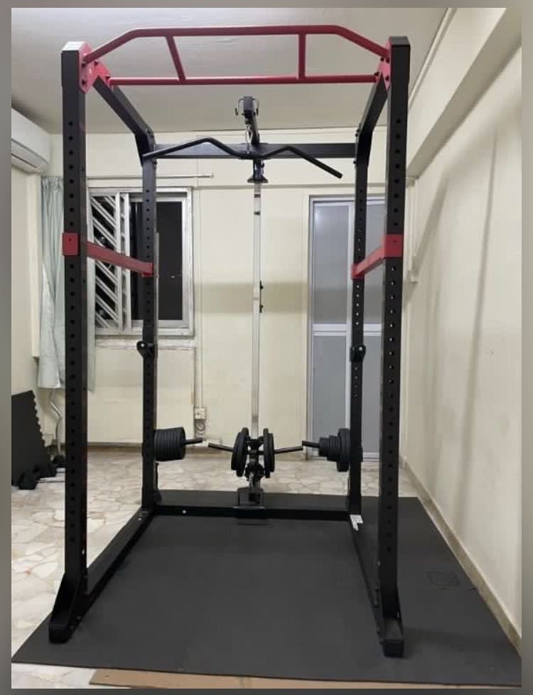 ritme boeren adverteren Entire Home GYM unit : Decathlon Rack 900,Bench900,3 Barbells,Weights and  Mats, Sports Equipment, Exercise & Fitness, Weights & Dumbbells on Carousell
