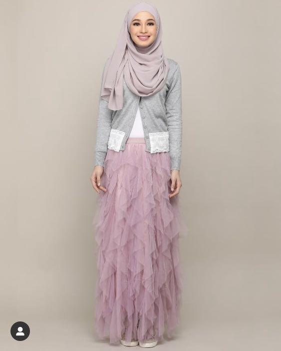 ESTRELLA KL Stella Tulle Skirt in Dusty Purple Women s Fashion