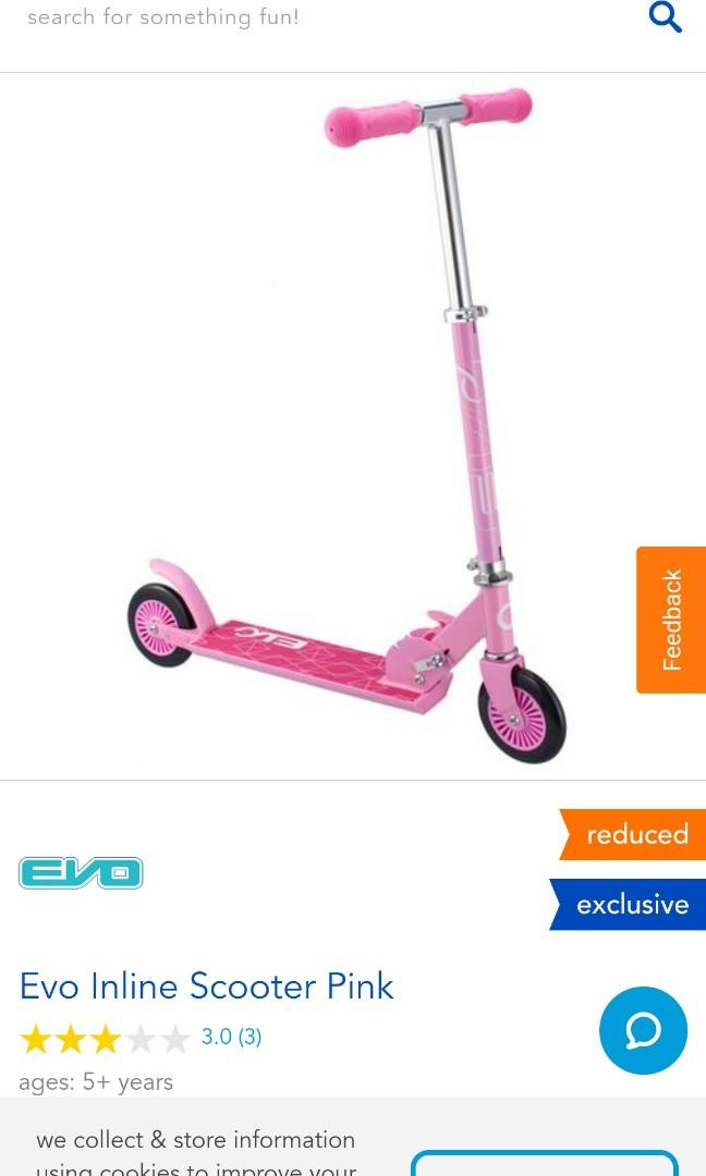 Evo inline scooter pink Sports Equipment Sports Games Skates