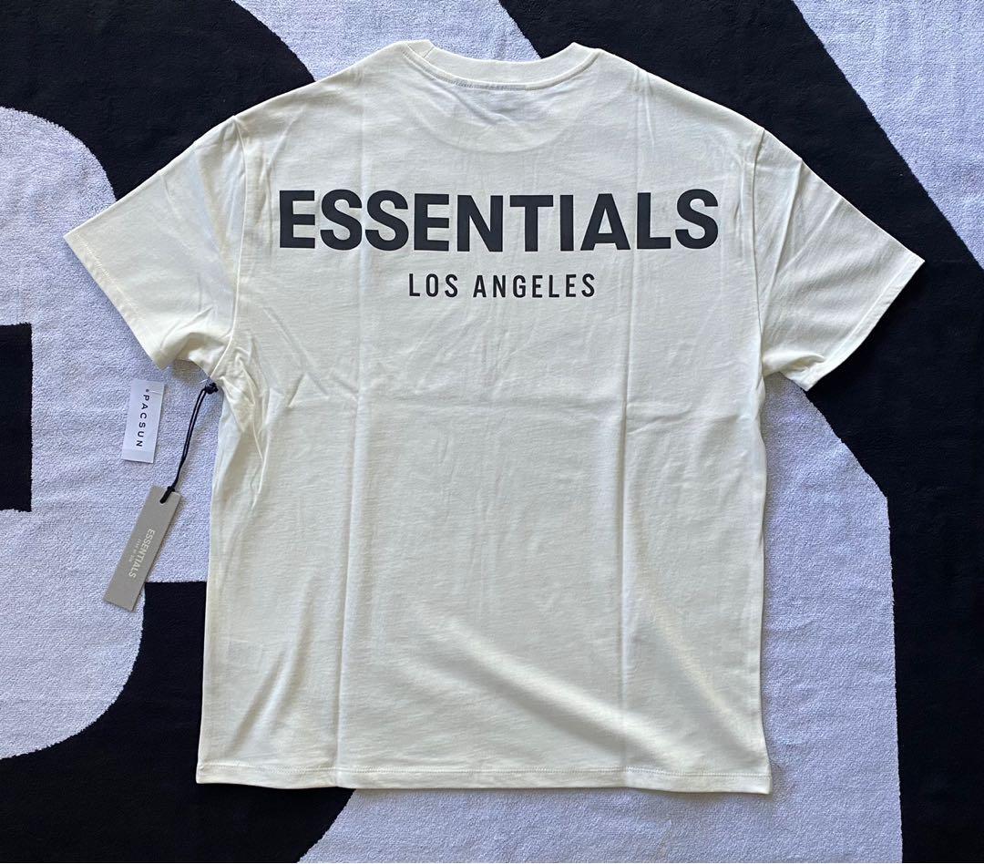 FOG - Fear of God Essentials Los Angeles 3M Reflective Boxy T-shirt White  Small, Men's Fashion, Tops & Sets, Tshirts & Polo Shirts on Carousell