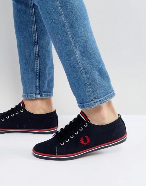 Fred perry kingston twill navy shop