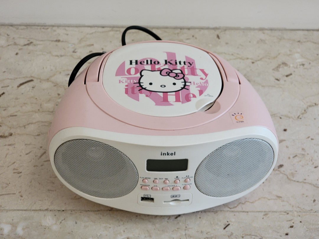 Hello Kitty CD Player with Radio, Audio, Portable Music Players on