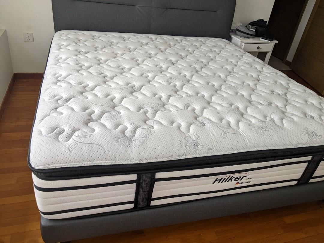 Hilker Grund Bay latex pocketed spring mattress King with frame