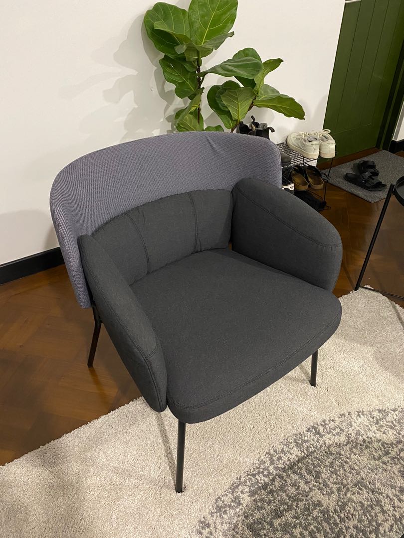 IKEA Bingsta arm chair grey Furniture Home Living Furniture