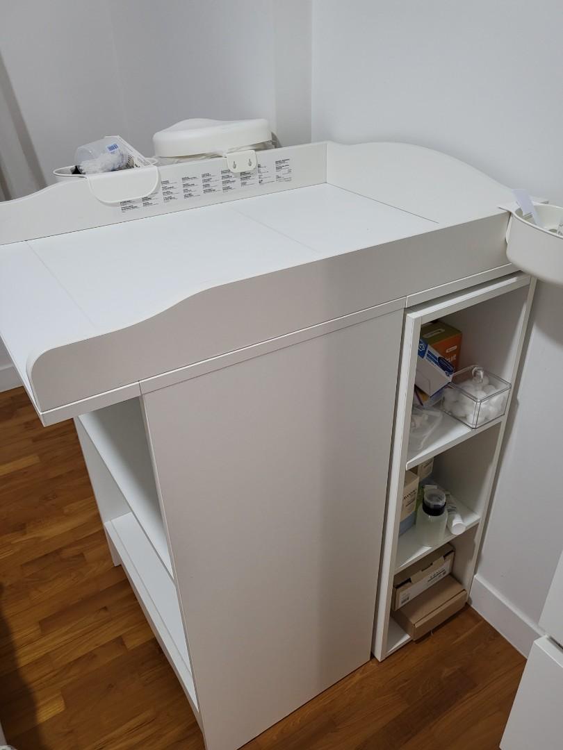 Ikea changing table/bookshelf with 2 shelf unit, Babies & Kids, Baby