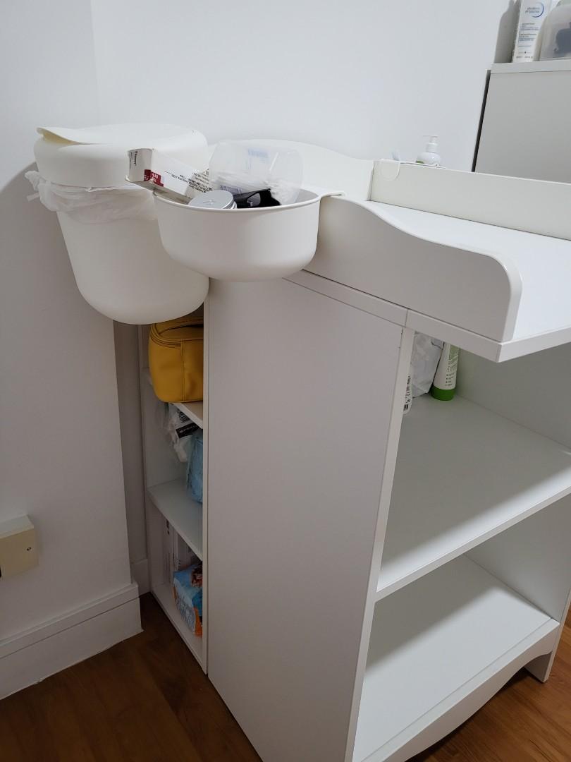 Ikea changing table/bookshelf with 2 shelf unit, Babies & Kids, Baby Nursery & Kids Furniture