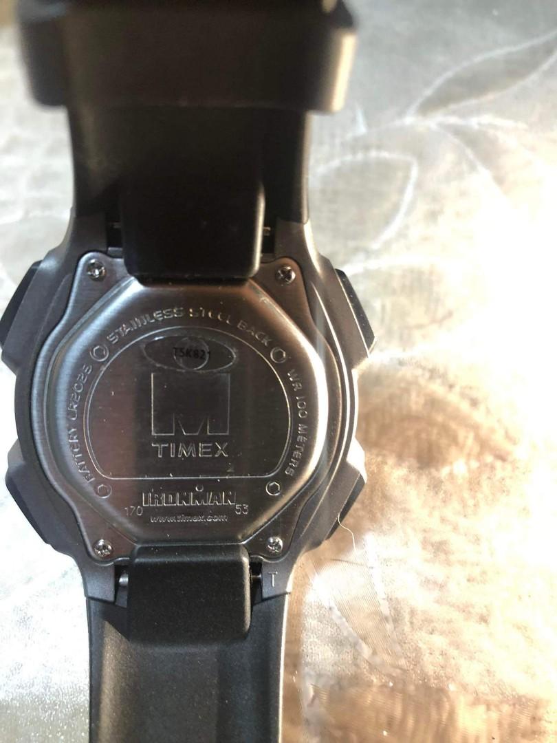 Ironman Classic 30 full size black resin digital watch Timex T5K821 Sports