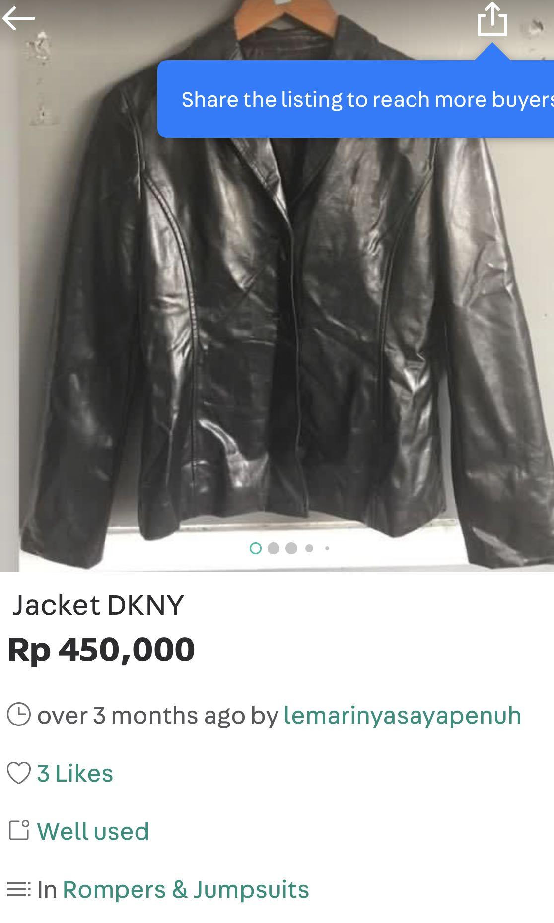 dkny jacket leather