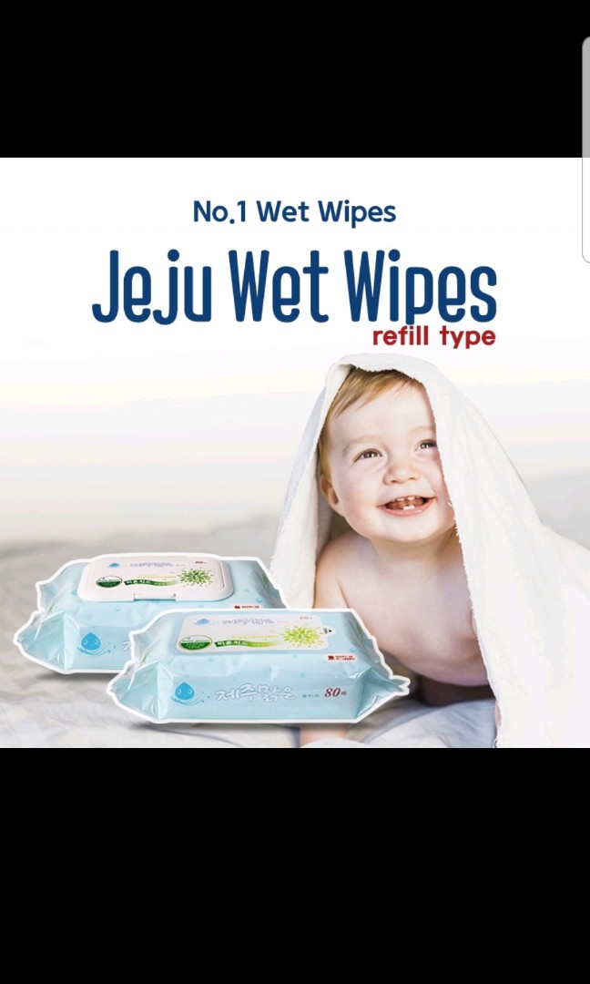 Jeju Wet Wipe, Babies & Kids, Bathing & Changing, Diapers & Baby Wipes