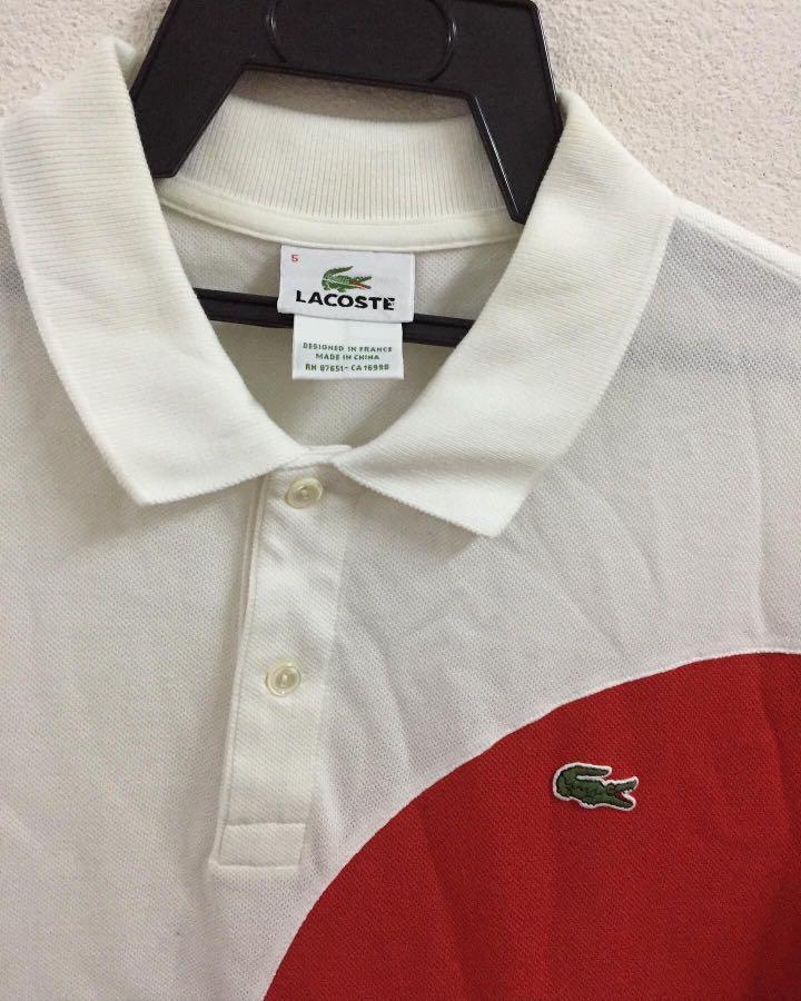 Lacoste online flag polo