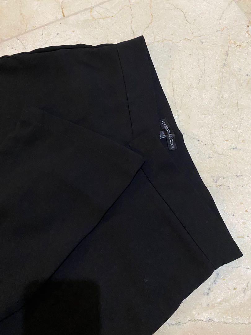 LOOKBOUTIQUESTORE Black Work Pants 