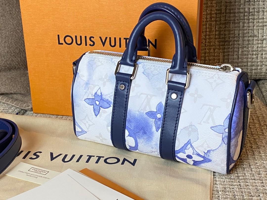 Louis Vuitton Monogram Watercolor Keepall XS Water Silver Hardware