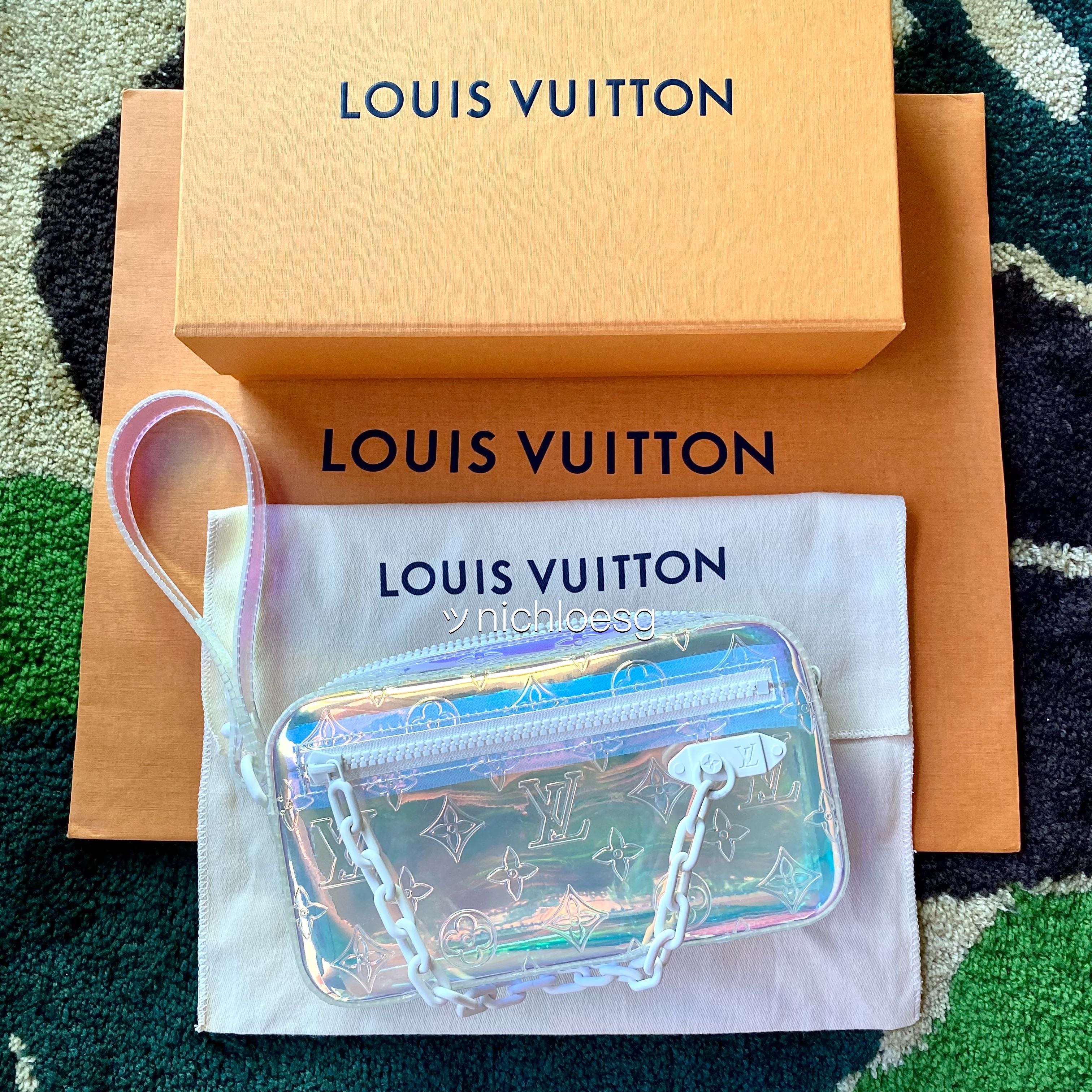 Louis Vuitton x Virgil Abloh Volga Monogram Pochette with chain