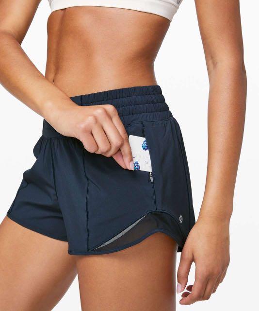 Lululemon Hotty Hot Shorts 2.5 in True Navy Women s Fashion