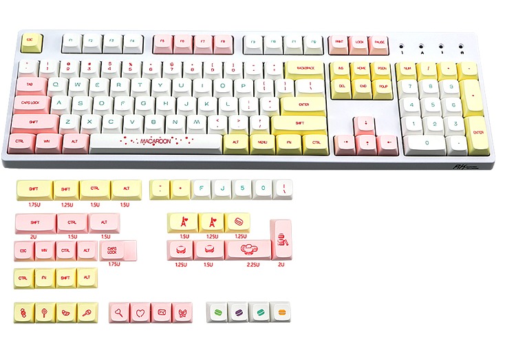 [Instock] Macaroon PBT keycaps, Computers & Tech, Parts & Accessories ...