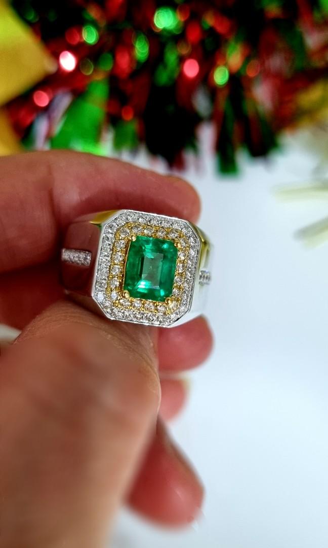 Gents outlet emerald ring