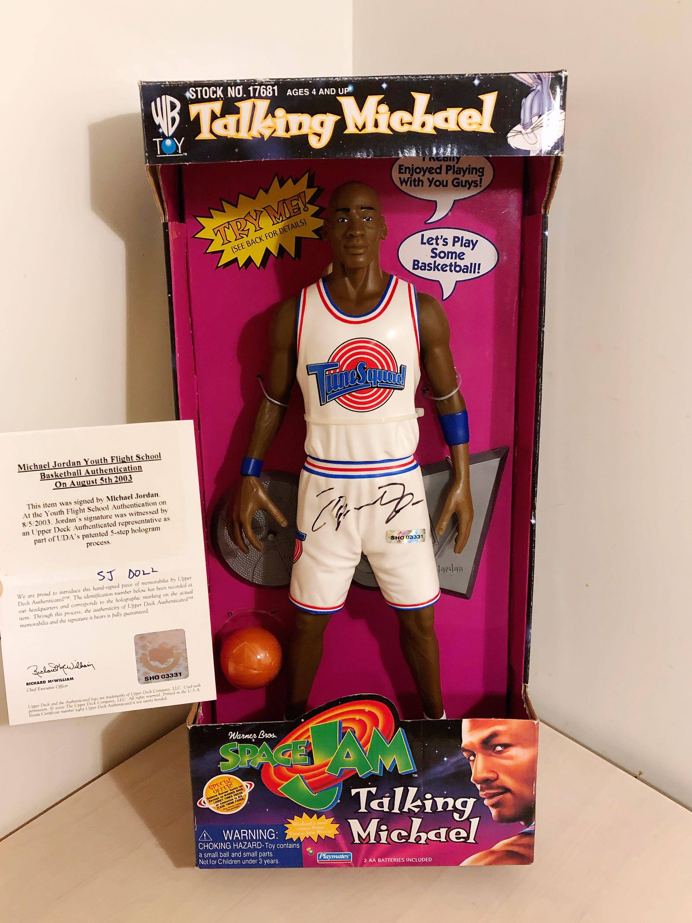 Michael jordan space 2025 jam talking doll