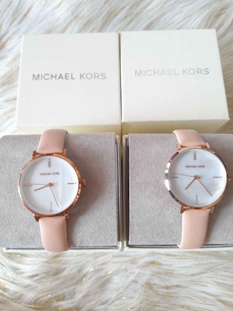Michael Kors Leather Strap Watch with Gold Chronograph Face in Brown  Lyst