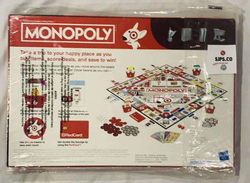 MONOPOLY BOARDGAME TARGET EDITION LIMITED EDITION ( SEALED), Hobbies