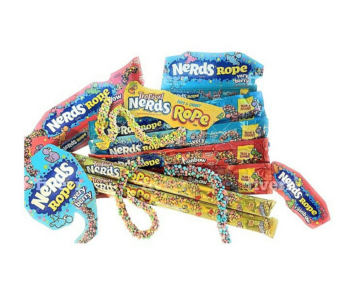 NERDS Wonka Rope Candy / Permen Rantai ASMR Viral Tiktok, Makanan & Minuman, Snek di Carousell