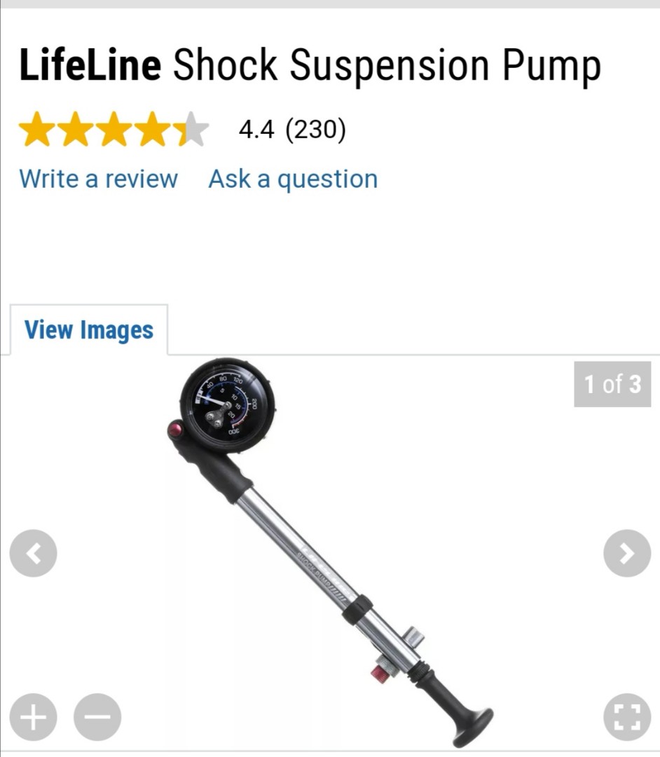 Lifeline shock pump sale