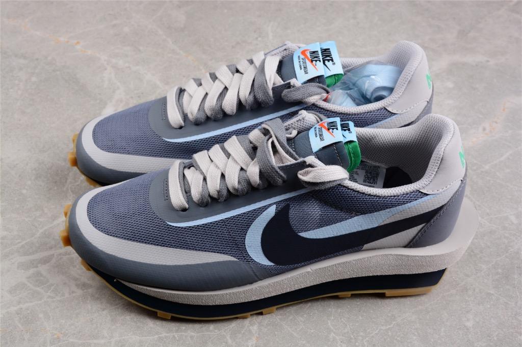 NIKE LD WAFFLE SACAI X CLOT COOL GREY DH3114-001 Men women shoes