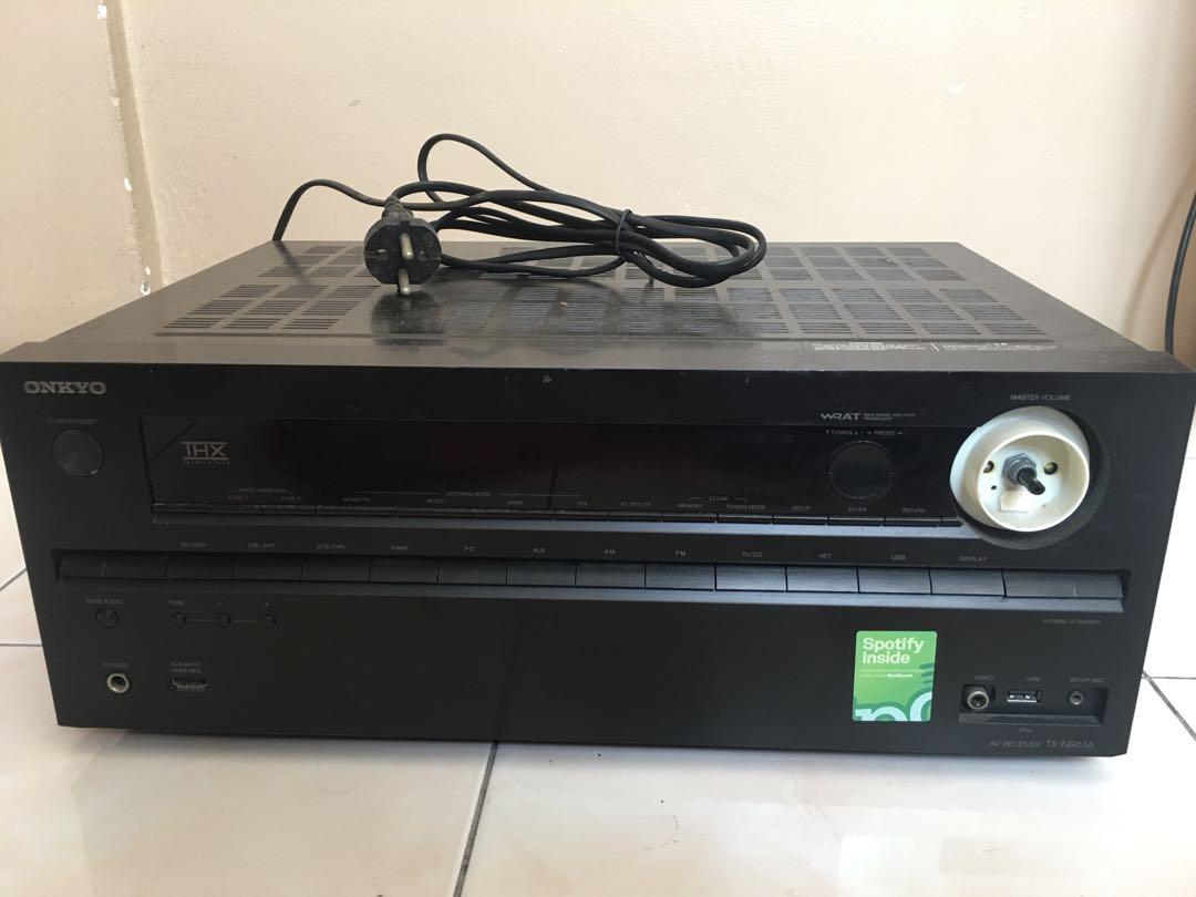 Onkyo AV Receiver TX NR616, Audio, Soundbars, Speakers & Amplifiers on