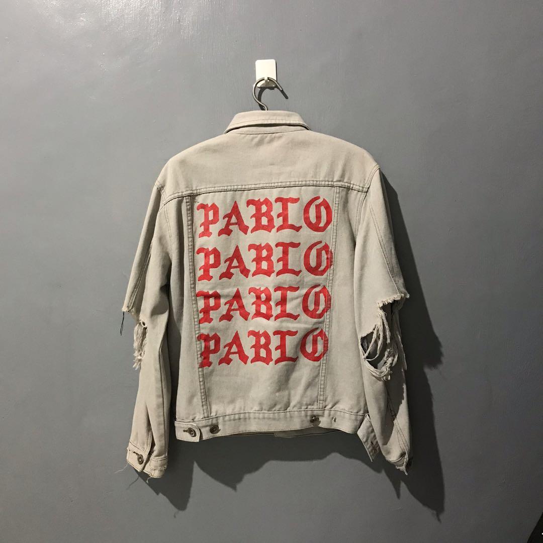 Fall Light Blue Denim Jacket Kanye West PABLO Album Souvenir Swag Clothing  Street Fashion Hiphop Men Jean Jackets From Tutujia, $47.21
