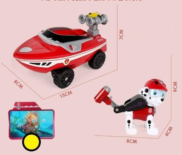Paw Patrol Marshall in Patrol Boat Toy Set Hobbies Toys Toys