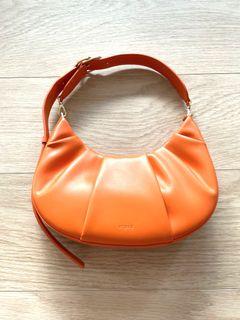 Pedro Women’s Orange Ruched Hobo Bag/Handbag/Purse
