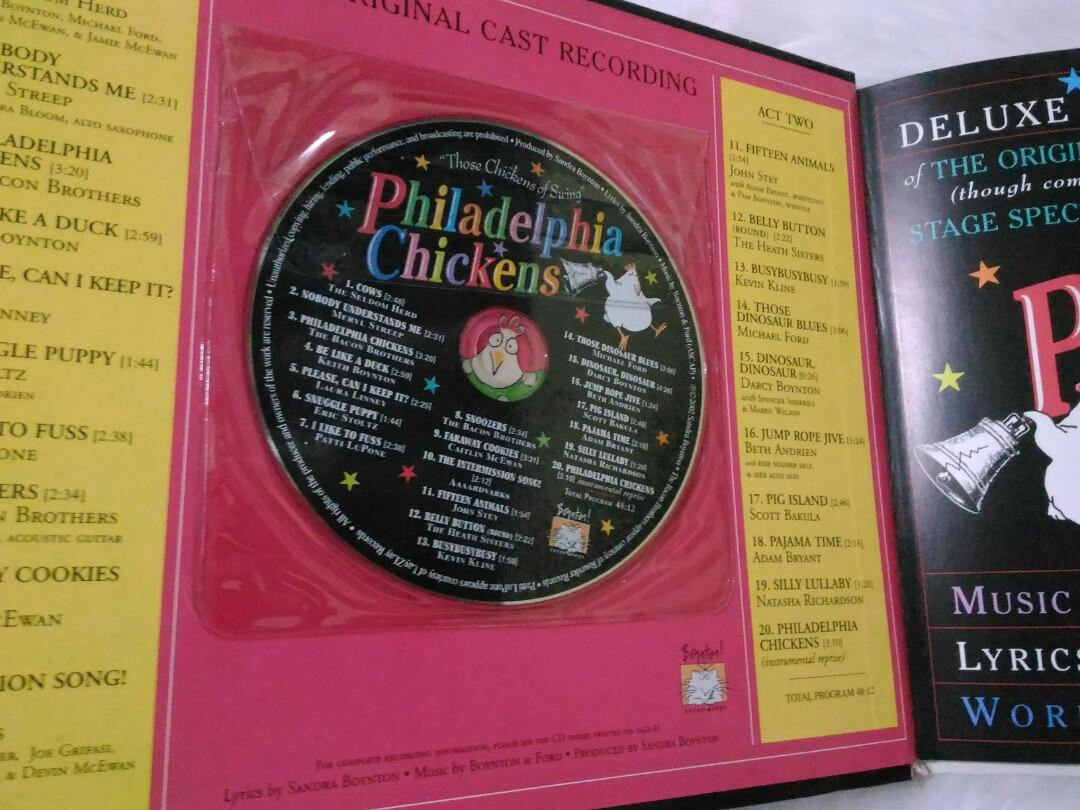 Philidelphia Chickens with CD (Category: Children's Books) located in Muntinlupa City. Submitted by pick.a.buks (Listing ID 1132912613, Image 3). Description: cd is working, large hard bound, 64 pages.