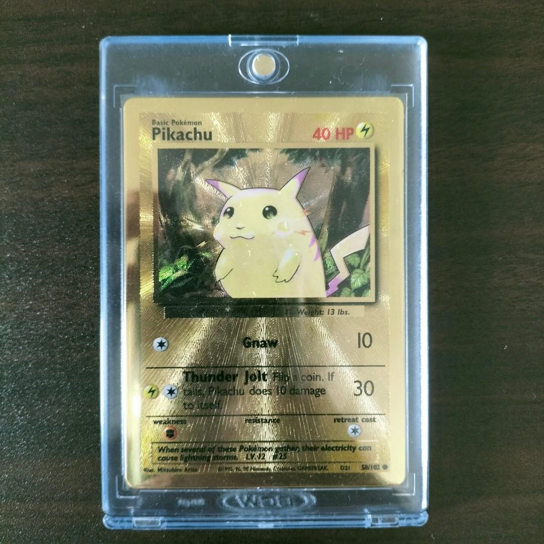 PIKACHU GOLD METAL CARD 25TH ANNIVERSARY CELEBRATIONS ULTRA PREMIUM pikachu-gold-metal-card-25th-anniversary-celebrations-ultra-premium